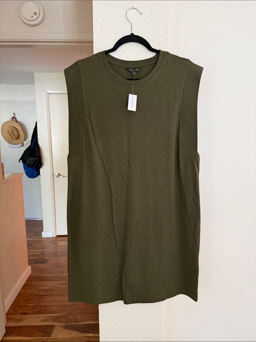 Banana Republic Olive Green Crewneck dress